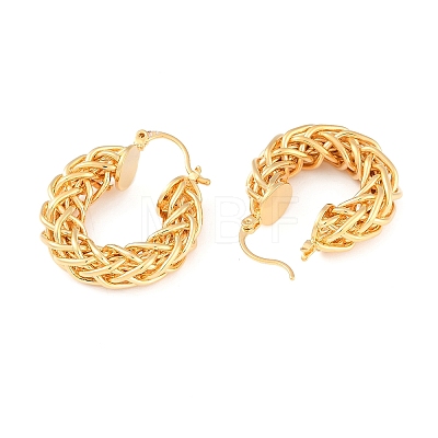 Brass Hoop Earring for Women EJEW-L288-002G-1