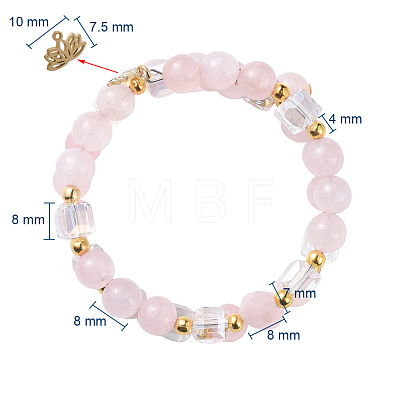 Two Loops Fashion Wrap Bracelets BJEW-JB04689-03-1