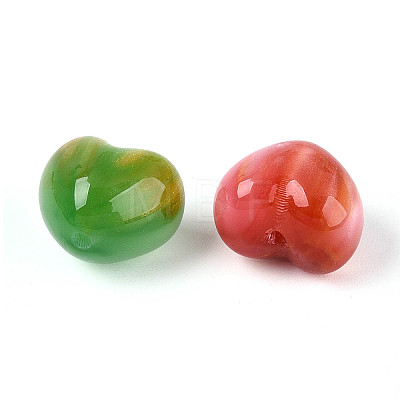 Opaque Imitation Cat Eye Resin Beads RESI-T060-38M-1
