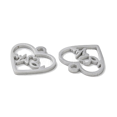 304 Stainless Steel Charms STAS-Q303-01P-1