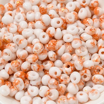 Baking Paint Glass Seed Beads SEED-F006-01A-10-1