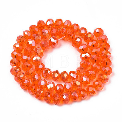 Electroplate Glass Beads Strands EGLA-A034-T3mm-B22-1