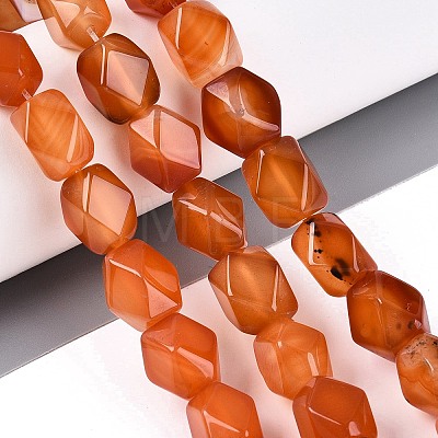 Natural Red Agate Beads Strands GG-N361-06A-02-1