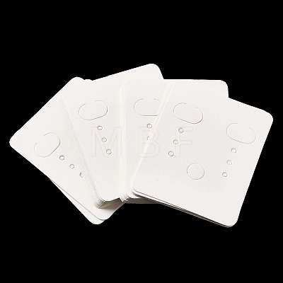 50Pcs Rectangle Paper Earring Display Cards CDIS-M008-01A-1