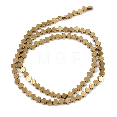 Electroplated Synthetic Non-magnetic Hematite Beads Strands G-J211-A06-02-1