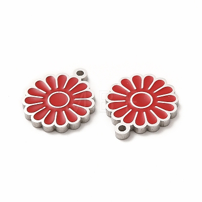 304 Stainless Steel Enamel Charms STAS-F291-03P-01-1