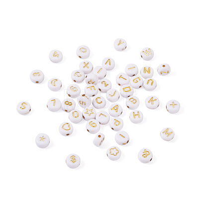 1860Pcs Plating Acrylic Beads PACR-PJ0001-01-1
