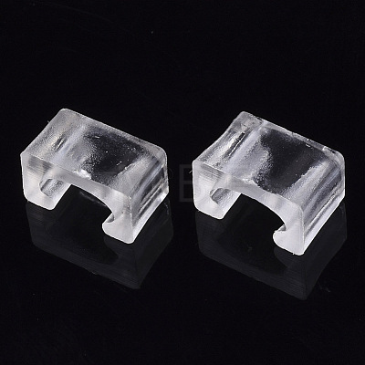 Transparent AS Plastic Base Buckle Hair Findings FIND-T064-012-1