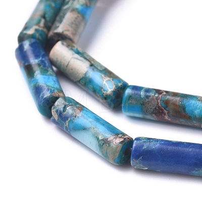 Assembled Synthetic Turquoise and Imperial Jasper Beads Strands G-D0006-A01-1