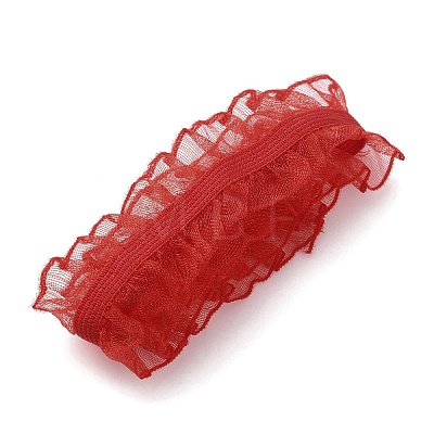 Chinlon Elastic Pleated Lace Trim EW-WH0013-39C-1