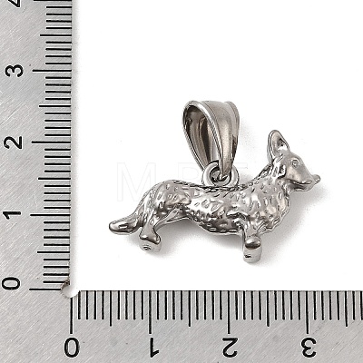 Animal Theme 304 Stainless Steel Pendants STAS-B167-27G-P-1