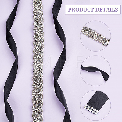 Polyester Bridal Belts DIY-WH0043-02A-1
