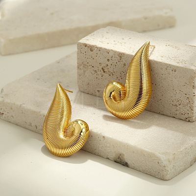 Brass Stud Earrings for Women WG0E589-01-1