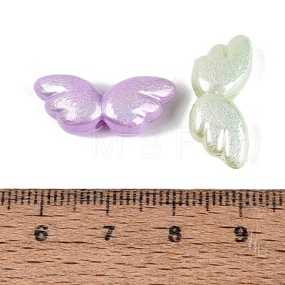 Luminous UV Plating Opaque Acrylic Beads OACR-N160-50-1