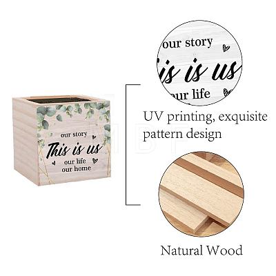 Willow Wood Planters DIY-WH0294-010-1