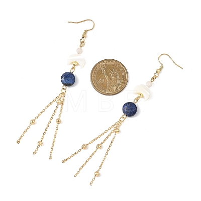 Natural Gemstone Dangle Earrings EJEW-JE06813-1