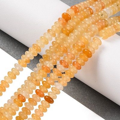 Natural Golden Silk Jade Beads Strands G-NH0009-01A-1