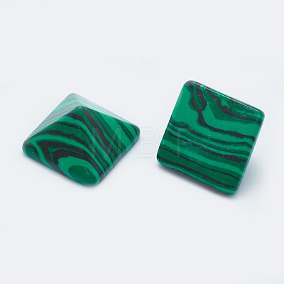 Synthetic Malachite Cabochons G-G759-Y02-1