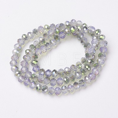 Electroplate Glass Beads Strands EGLA-A034-J3mm-S07-1