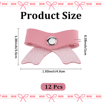 12Pcs PU Leather Cable Keepers AJEW-CL0005-20-1