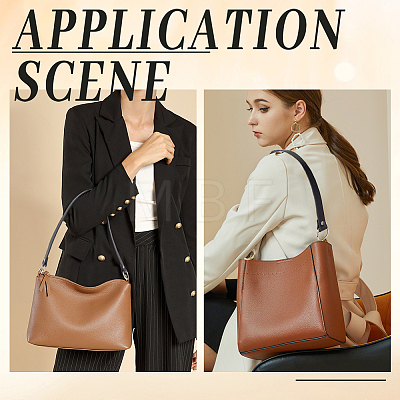 2Pcs PU Leather Purse Strap Extenders DIY-CL0001-89A-1