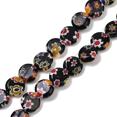 Handmade Millefiori Lampwork Beads Strands LAMP-G166-17A-01-1