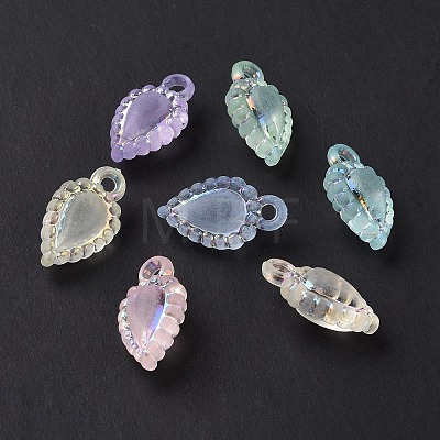 Transparent Frosted Acrylic Pendants OACR-C013-37-1