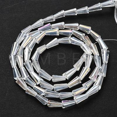 Electroplate Glass Beads Strands X-EGLA-J046-AB07-1