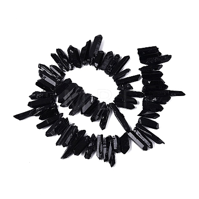 Spray Painted Natural Quartz Crystal Points Beads Strands G-Q610-01A-1