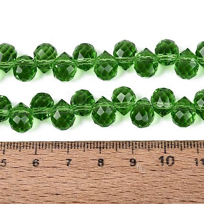 Transparent Glass Beads Strands GLAA-Q116-01A-B10-1