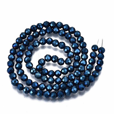 Electroplate Non-magnetic Synthetic Hematite Beads Strands G-T114-60B-04-1