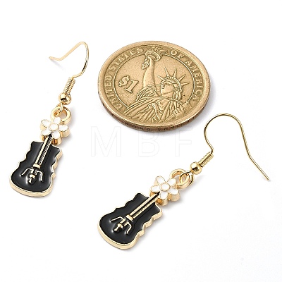 Golden Alloy Enamel Dangle Earrings for Women EJEW-JE05657-1