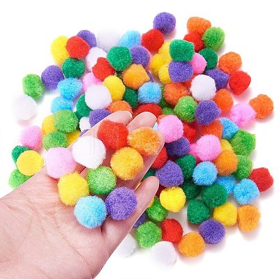 25mm Multicolor Assorted Pom Poms Balls About 500pcs for DIY Doll Craft Party Decoration AJEW-PH0001-25mm-M-1