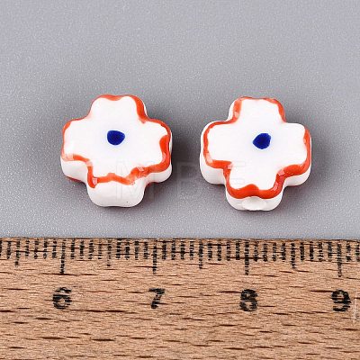 Handmade Porcelain Beads PORC-N012-15F-1