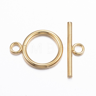 304 Stainless Steel Toggle Clasps X-STAS-H380-05G-1