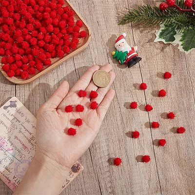 400Pcs Handmade DIY Doll Craft Pom Pom Balls FABR-SC0001-01A-01-1