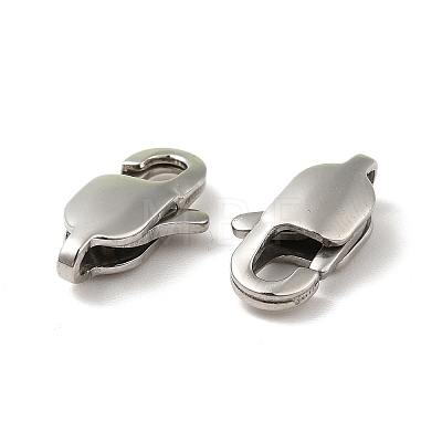 Tarnish Resistant 316 Surgical Stainless Steel Lobster Claw Clasps STAS-Z013-01C-1