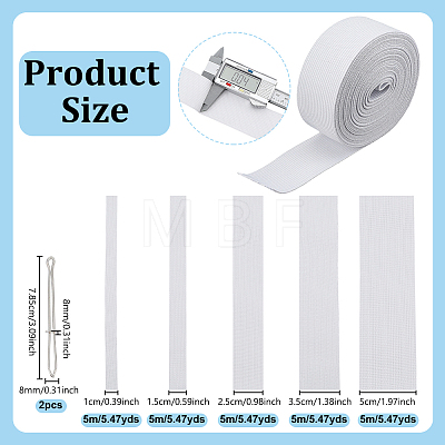25M 5 Styles Polyester Ribbon OCOR-NB0002-72B-1