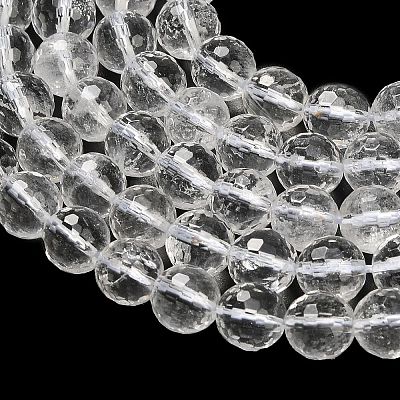 Natural Quartz Crystal Beads Strands G-C280-B14-8mm-1