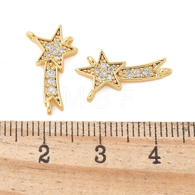 Brass Micro Pave Cubic Zirconia Pendants KK-U056-57G-1