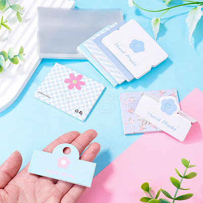 60Pcs 6 Styles Paper Foldable Header Cards CDIS-TA0001-52-1