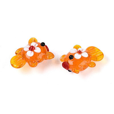 Handmade Lampwork Beads Strands LAMP-N036-21B-1
