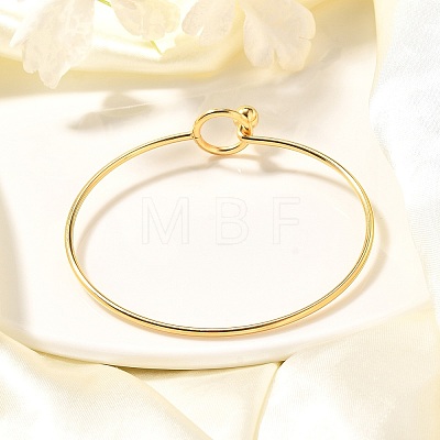 304 Stainless Steel Bangle X-BJEW-H530-01G-1