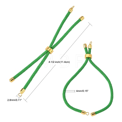 Nylon Twisted Cord Bracelet Making MAK-M025-1
