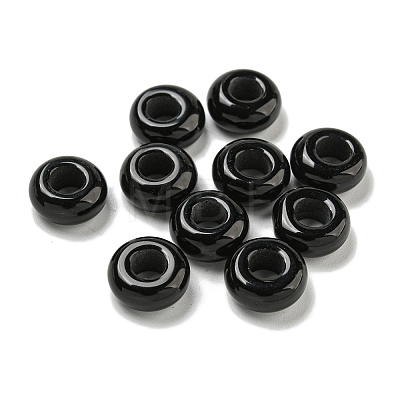 Natural Black Stone Beads X-G-Q173-03A-16-1