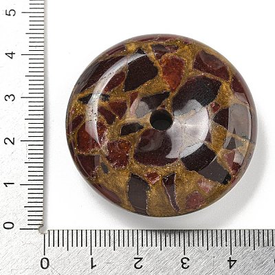 Synthetic Gold Clinquant Stone Pendants G-P549-03B-1