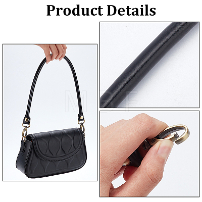 Round PU Leather Bag Handles FIND-WH0135-78-1