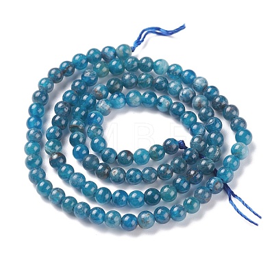 Natural Apatite Beads Strands G-F617-01-4mm-1