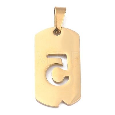 Ion Plating(IP) 304 Stainless Steel Pendants STAS-O127-D05-1