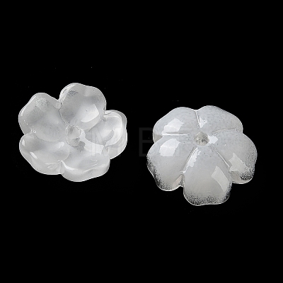 Dyed & Heated Gradient Color Glass Bead Cap GLAA-D307-01L-1